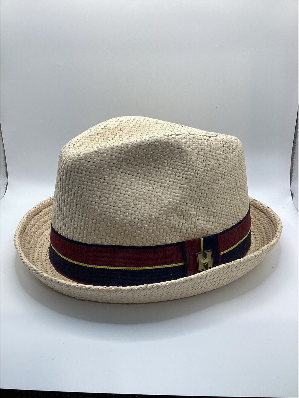 Vintage New Unisex Peter Grimm CLASSIC Fedora Size XXL Natural Straw